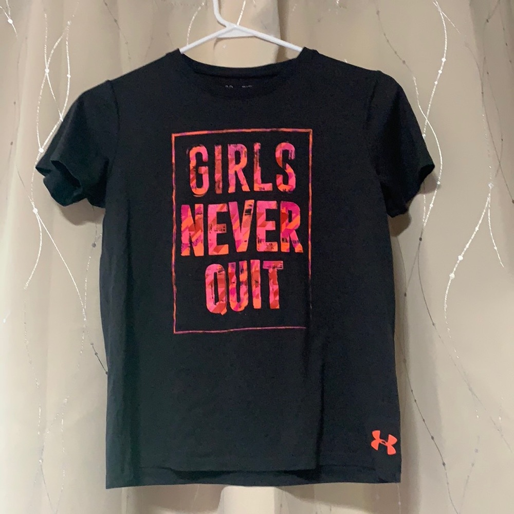 girls under armour tee